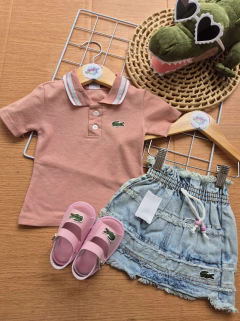 Imagem do Conj polo+saia jeans Lala