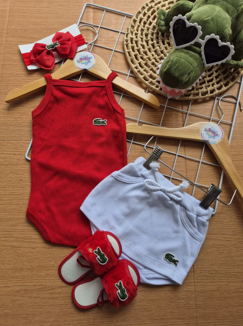 Conj lacoste Regatinha+saia shorts - comprar online