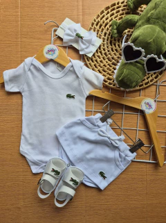 Imagem do Conj lacoste body+saia shorts