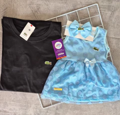 Kit pai e filha (Camiseta + vestido c/ laço) - loja online