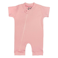 Macacão Zíper curto Rosa 100% algodão na internet