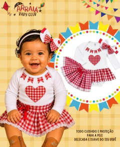 Kit NOIVINHA xadrez vermelho