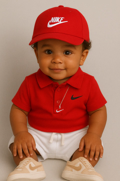 Conj NIKE Baby Vermelho & Branco - comprar online