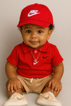 Conj NIKE Baby Vermelho & bege - comprar online