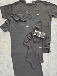 Kit Família preto | Filha c/ Body princesa na internet