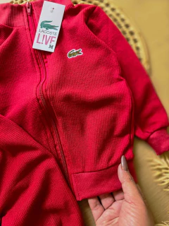 Conjunto Waffle Lacoste com ziper na internet