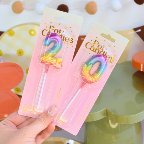 [BH142] VELAS NÚMERO POP CANDLE "SIRENA" X12UN. - comprar online