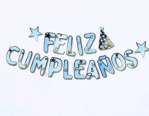 [CL839] BANDERÍN FELIZ CUMPLEAÑOS "BONETE" - comprar online