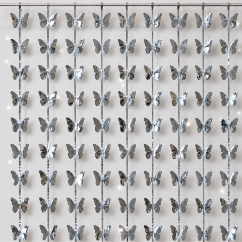 [BH920] CORTINA METALIZADA "BUTTERFLY" en internet