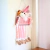 [BH460] ADORNO COLGANTE DE NAVIDAD - SANTA, RENO Y NIEVE "PINK" - 58CM. en internet