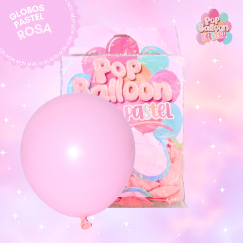 [U20-007] GLOBOS PASTEL 12" POP BALLOON X50 UN