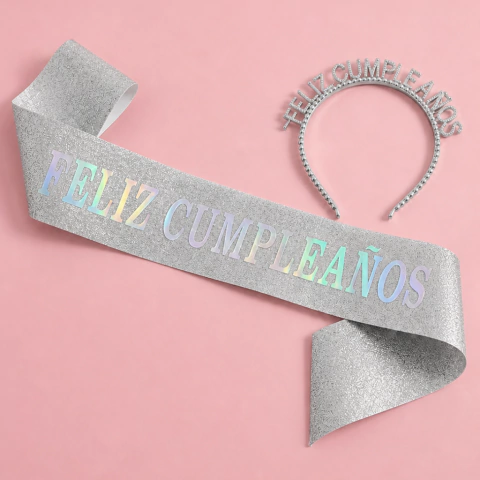 [BH930] SET BANDA + VINCHA "FELIZ CUMPLEAÑOS" en internet