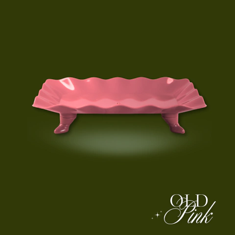 [BH347] BANDEJA RECTANGULAR CON ONDAS "SPRINKLES" COLOR NEUTRO
