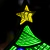 [BH567] CARTEL LED CON EFECTO INFINITO "ARBOLITO DE NAVIDAD" en internet
