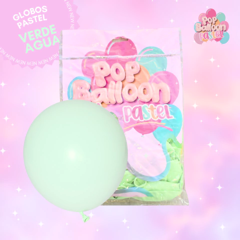 [U20-006] GLOBOS PASTEL 10" POP BALLOON X50 UN en internet