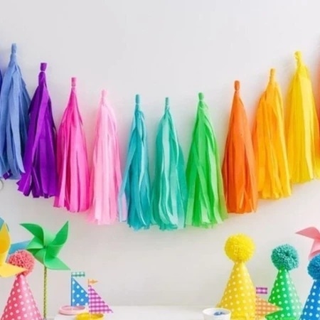 [AB399] GUIRNALDAS BORLAS PAPEL - comprar online