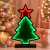 [BH569] CARTEL LED CON EFECTO INFINITO "CHRISTMAS TREE"