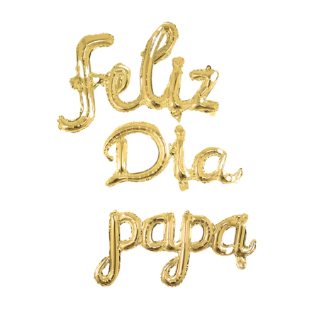 [CL445] GLOBO FRASE "FELIZ DÍA PAPÁ"
