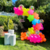 [CL449] GLOBOS ESTRELLA "FLÚO" X5UN.