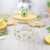 Imagen de [CL603] TAZAS DE VIDRIO CON TAPA "AVOCADO"