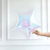 [CL674] GLOBO ESTRELLA IRIDISCENTE 18" X5UN