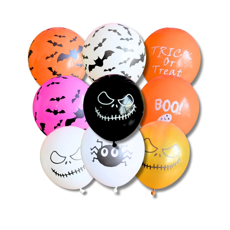 [CL71] GLOBOS DE LÁTEX "HALLOWEEN" 12" X50UN