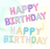 [CL777] GLOBO FRASE "HAPPY BIRTHDAY" PASTEL - Casa Lavalle