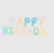 [CL777] GLOBO FRASE "HAPPY BIRTHDAY" PASTEL - tienda online