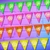 [CL887] BANDERÍNES "FLÚO PARTY" en internet