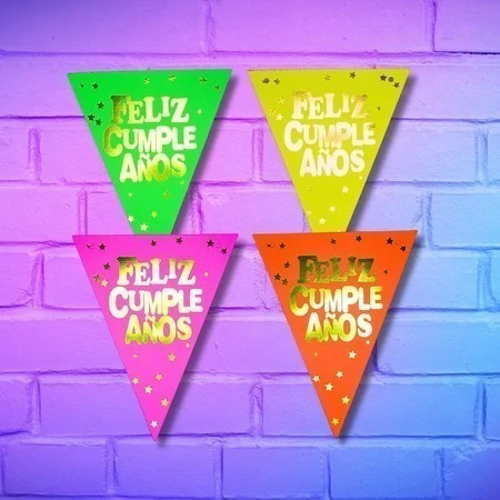 [CL887] BANDERÍNES "FLÚO PARTY" - comprar online