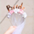 [CL888] VINCHA CON VELO "BRIDE FLOWERS" - comprar online