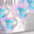 [CL962] GLOBO CORAZÓN IRIDISCENTE 18" X5UN