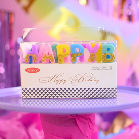 [CL968] VELAS "HAPPY BIRTHDAY" GLITTERY