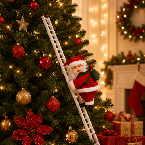 [CM116] ANIMATRÓNICO NAVIDEÑO "SANTA CLAUS" - CON SONIDO Y MOVIMIENTO