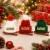 [CM148] PAR DE HEBILLAS NAVIDEÑAS "HAT"