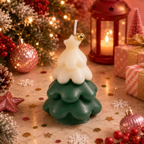 [CM196] VELA NAVIDEÑA "SNOW TREE" 10CM.