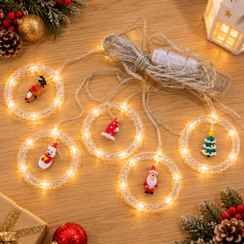 [CM28] GUIRNALDA DE LUCES "SNOWMAN" - 3 METROS