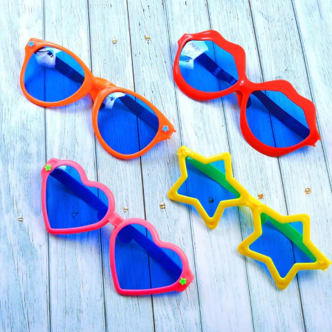 [BH355] ANTEOJOS PLÁSTICOS GIGANTES FUN COLORS X12UN - comprar online