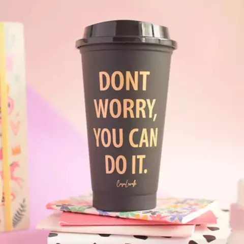 [BH306] VASOS "DONT WORRY" SIN TAPA