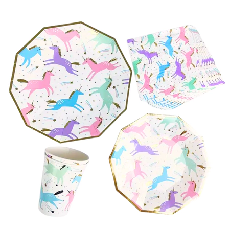 [EZ661] PLATOS "LOVE UNICORNIO" X10UN