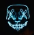 [EZ824] MASCARAS "ANONYMOUS NEGRO" CON LED NEON - tienda online