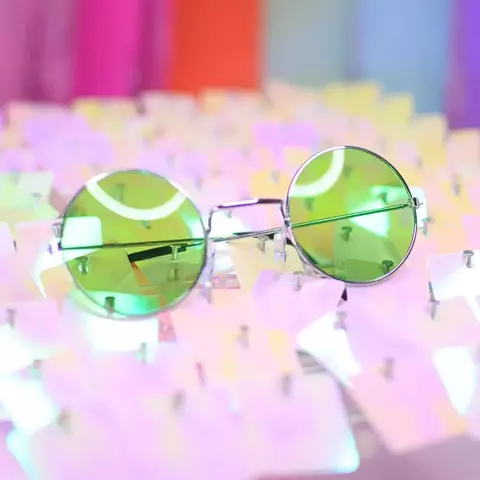 Imagen de [CL438] ANTEOJOS REDONDOS HIPPIE PARA NINOS