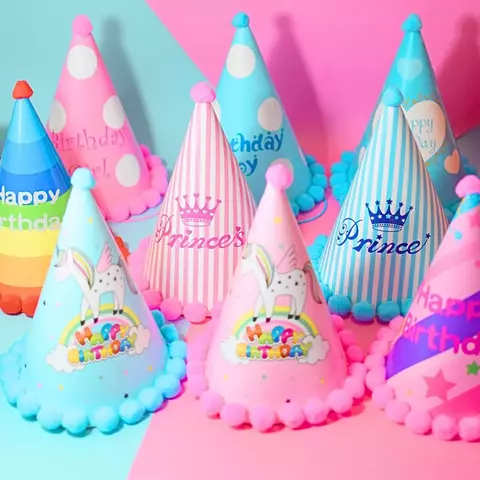 [CL876] BONETES DE CUMPLEAÑOS "CUTE"