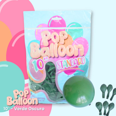 [U20-006] GLOBOS STANDARD 10" POP BALLOON X50 UN
