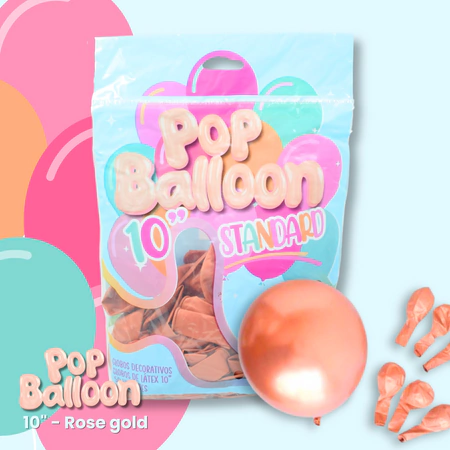 [U20-006] GLOBOS STANDARD 10" POP BALLOON X50 UN en internet