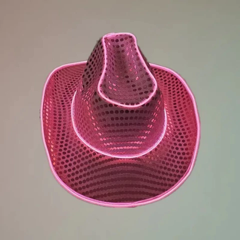 [BH102] SOMBRERO LENTEJUELAS TIRA LED - comprar online