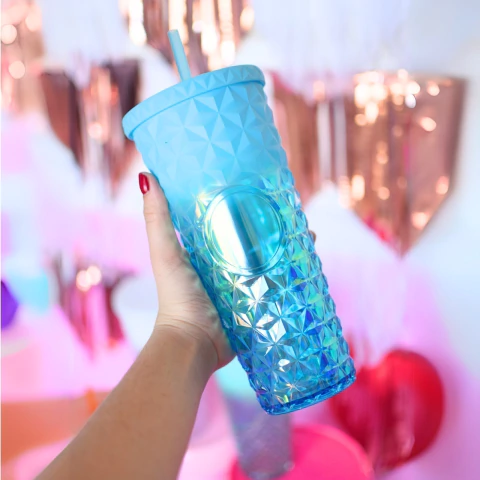 [BH147] VASO TUMBLER STARBUCKS "GEOMETRIC IRIS" 720ML - Casa Lavalle