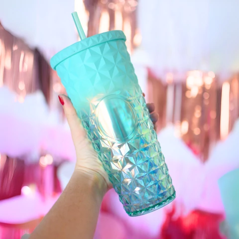 [BH147] VASO TUMBLER STARBUCKS "GEOMETRIC IRIS" 720ML - tienda online