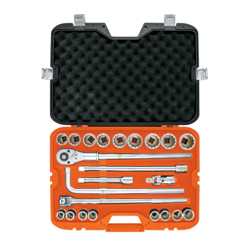 Juego 23 Tubos 19 A 44 Mm Encastre 3/4 Maletín Truper 13874