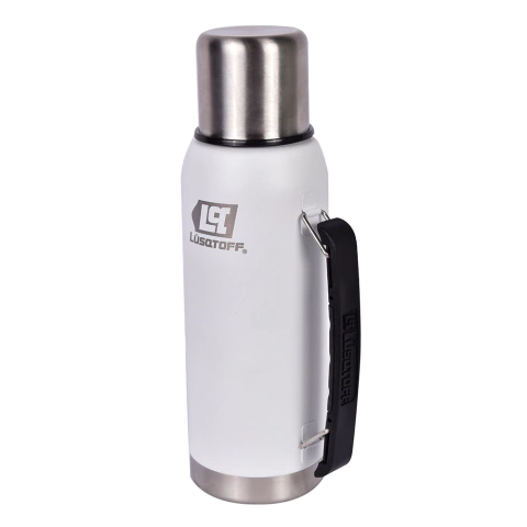Termo Acero Inox 1 Lt Tapón Cebador Blanco Lüsqtoff TL1-9B